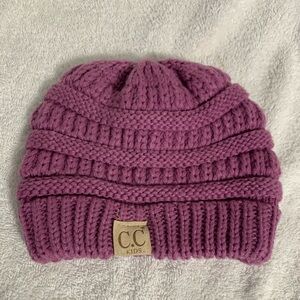 CC kids Beanie Skull Cap hat purple Stretch Winter Outdoors Warm Stretch Casual